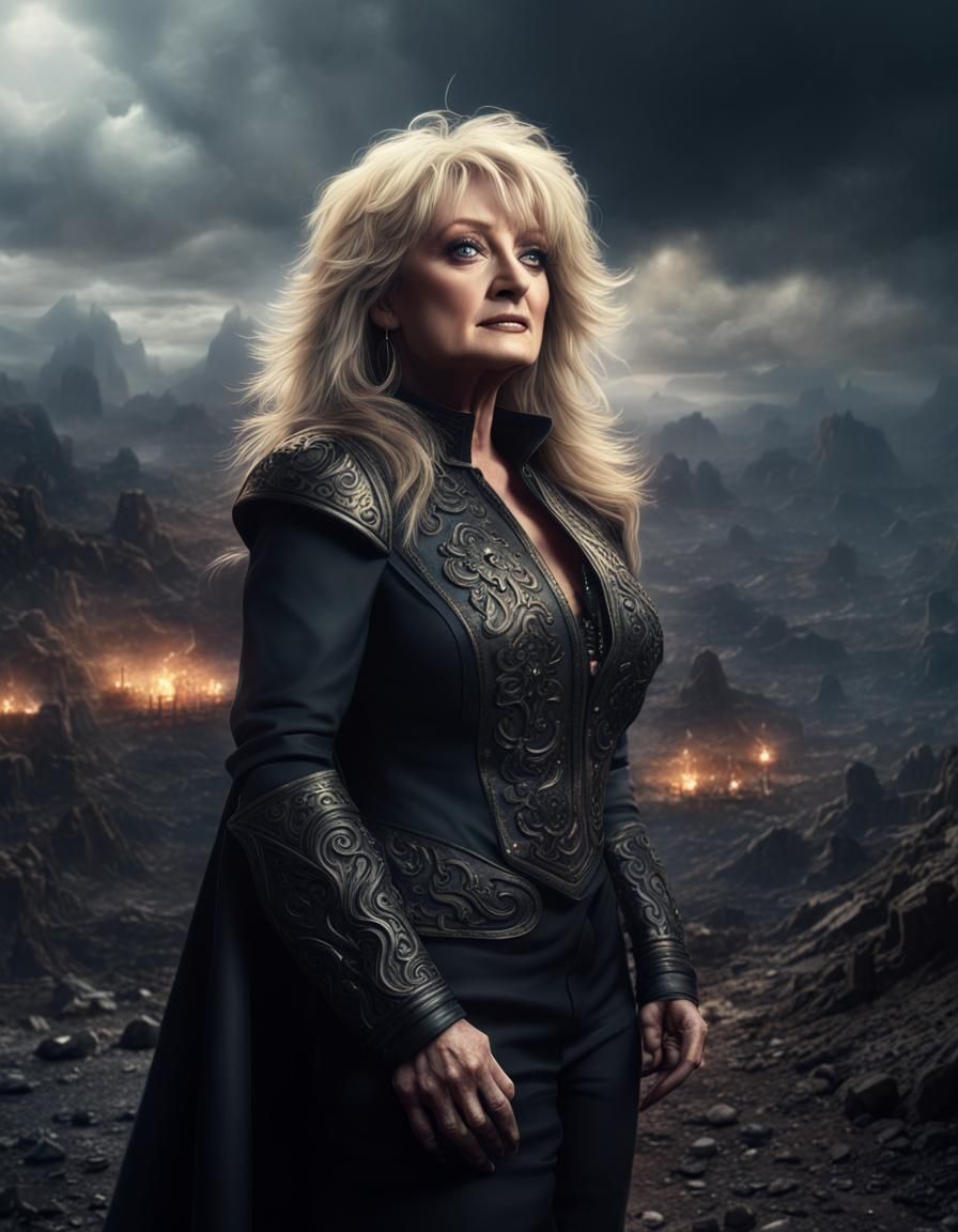 Epic Hero in a Dramatic Digital Painting