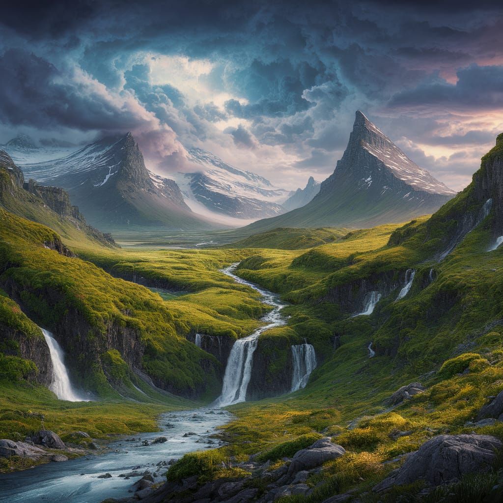 Icelandic enchanting landscape