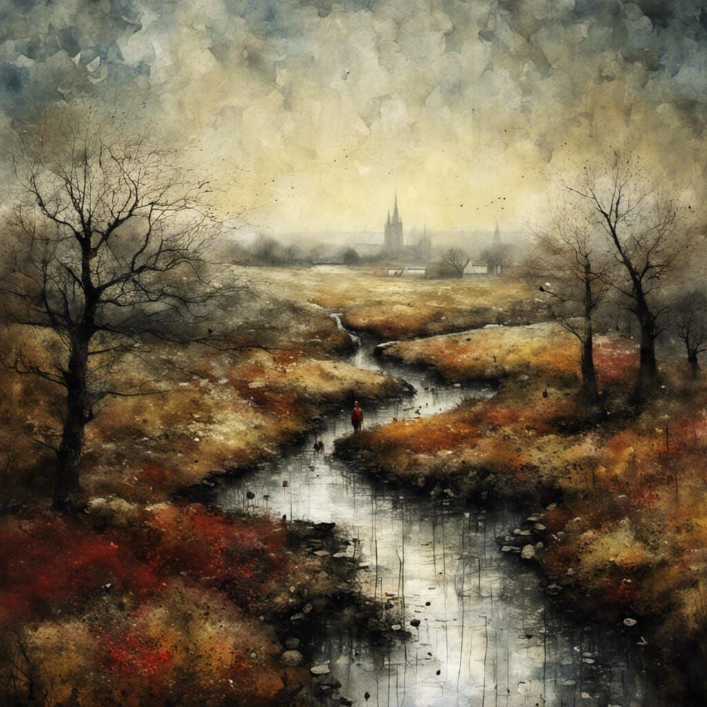 Enchanting Vista in Whimsical Art Style