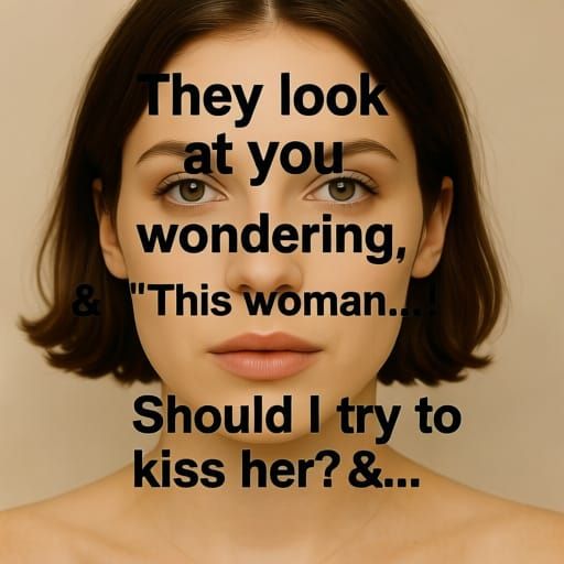 Woman's Face Partially Covered: A Questioning Gaze