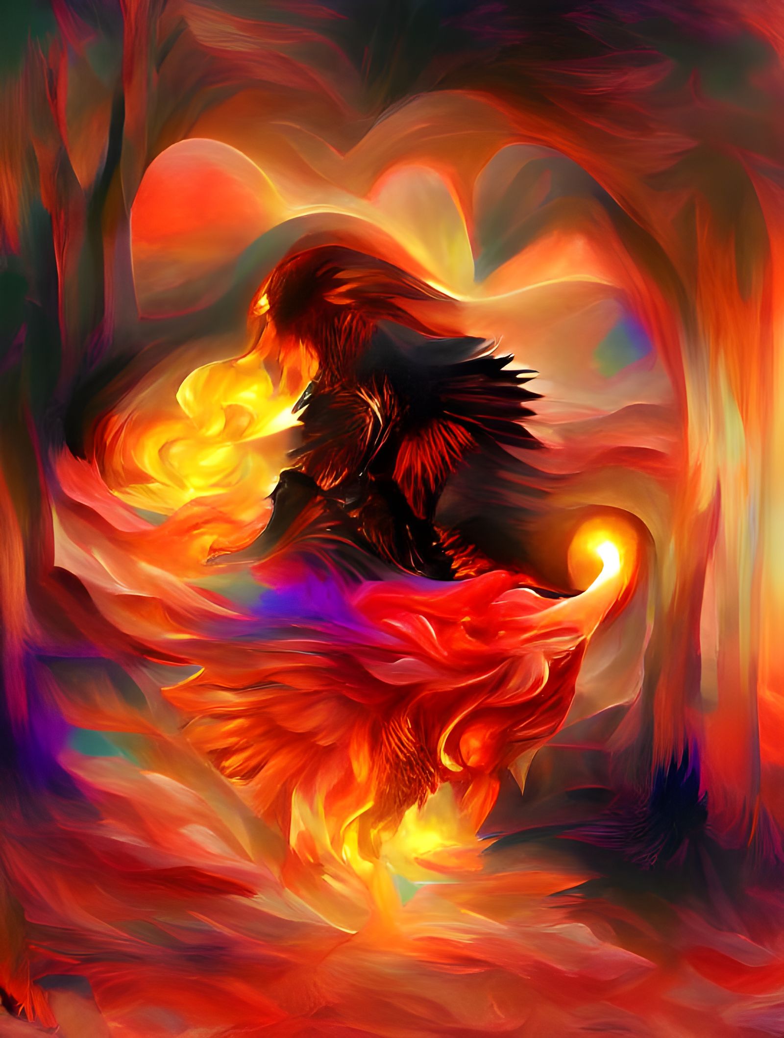 Flaming Eagle in Darkness: A Romantic Fantasy