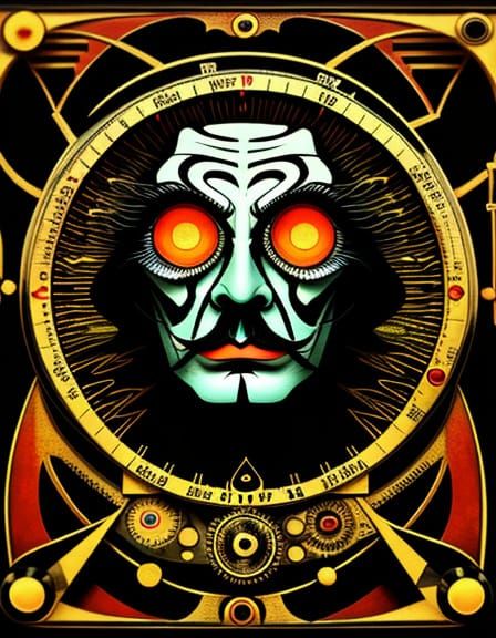 Paranoid Conspiracy Art in Dali's Style