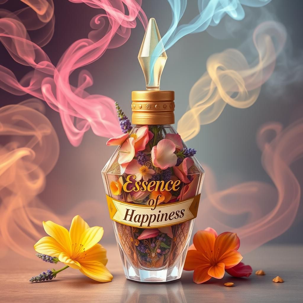 Essence of Happiness: Floral Diamond Dropper