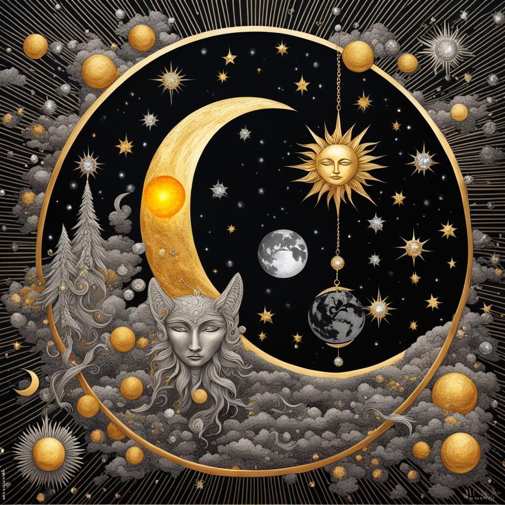 Surreal Moon and Sun in the Universe