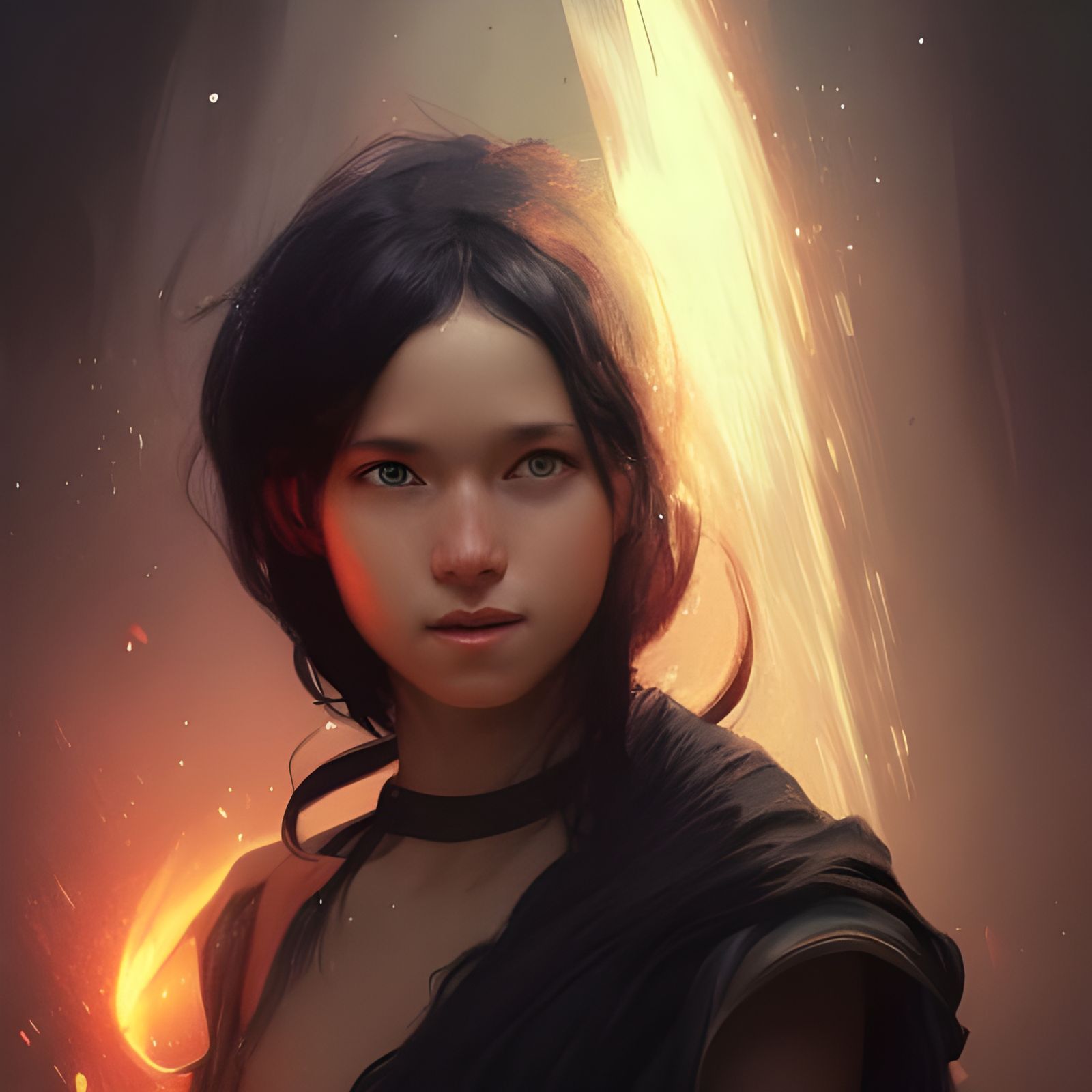 Young Wizard Portrait in Detailed Fantasy Art Style