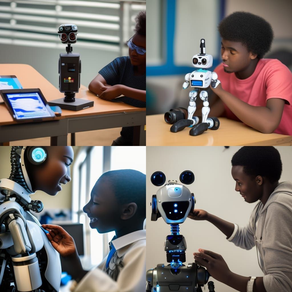 Robot Teacher and Student: Professional Photography