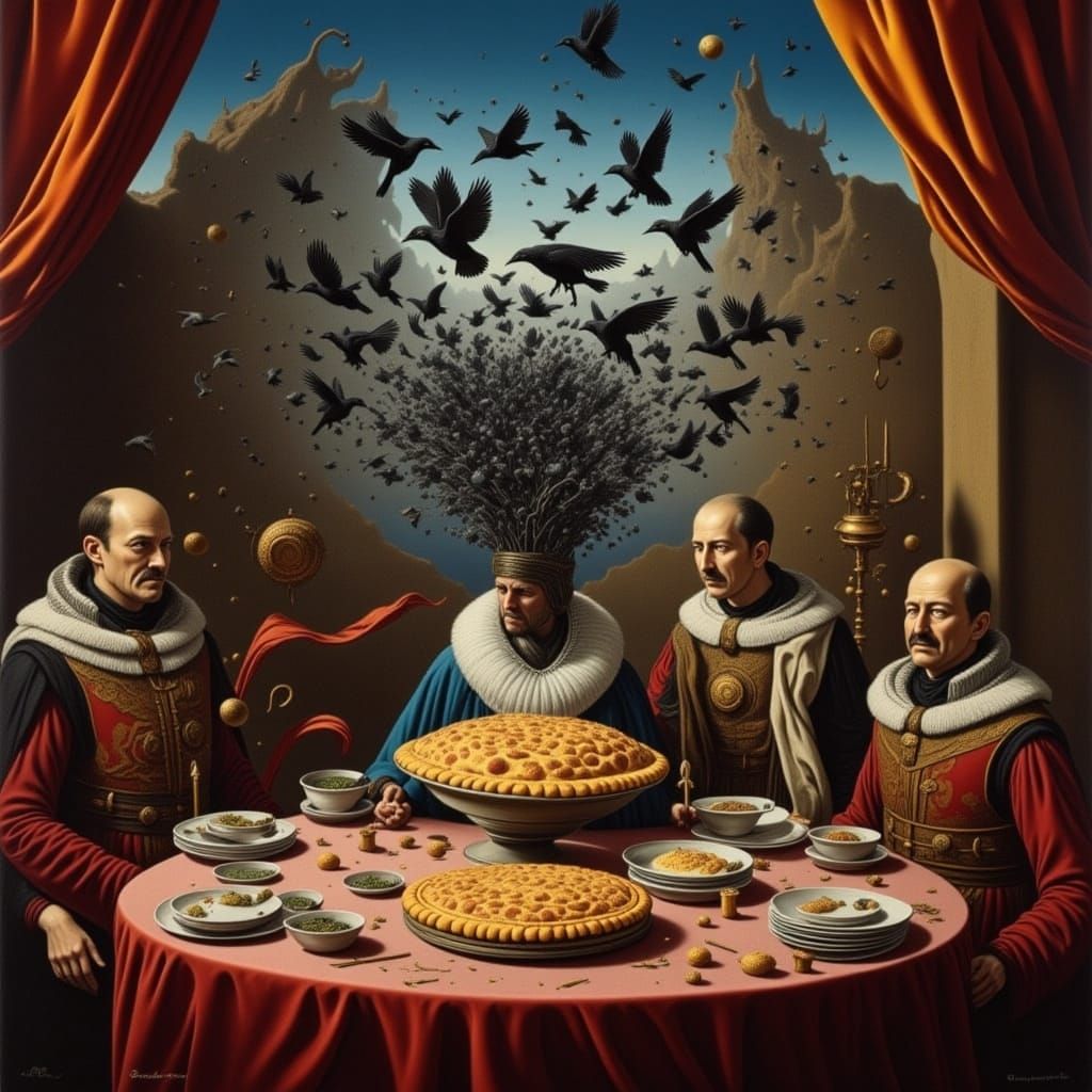 Queen's Pie Reveals Swarm of Blackbirds in Dramatic Painterl...