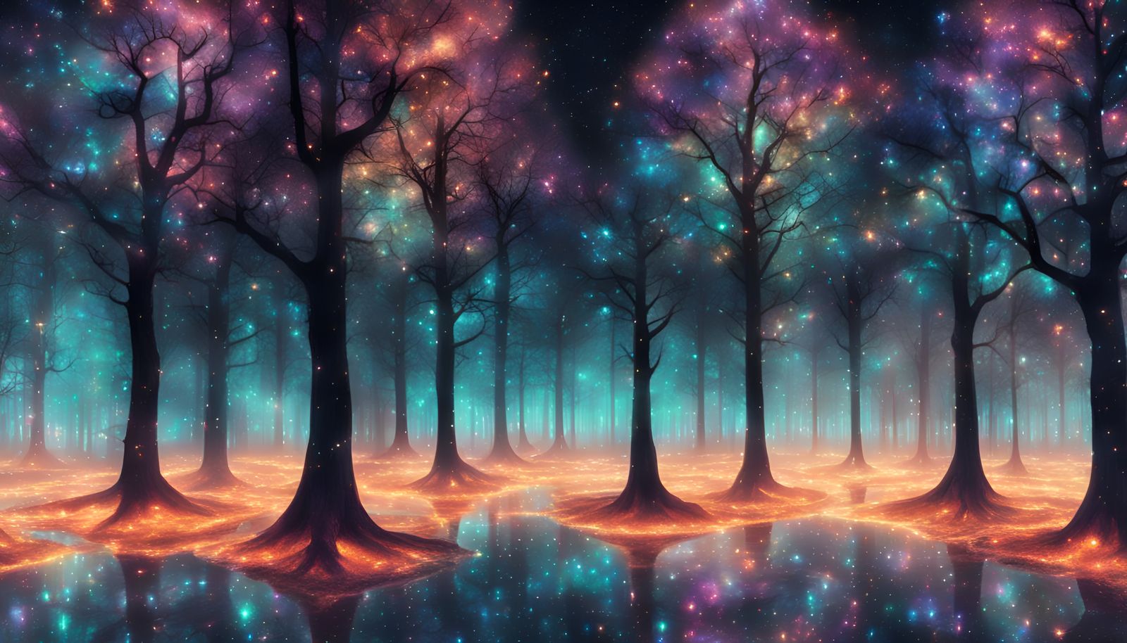 Holographic Trees Glow in Outer Space