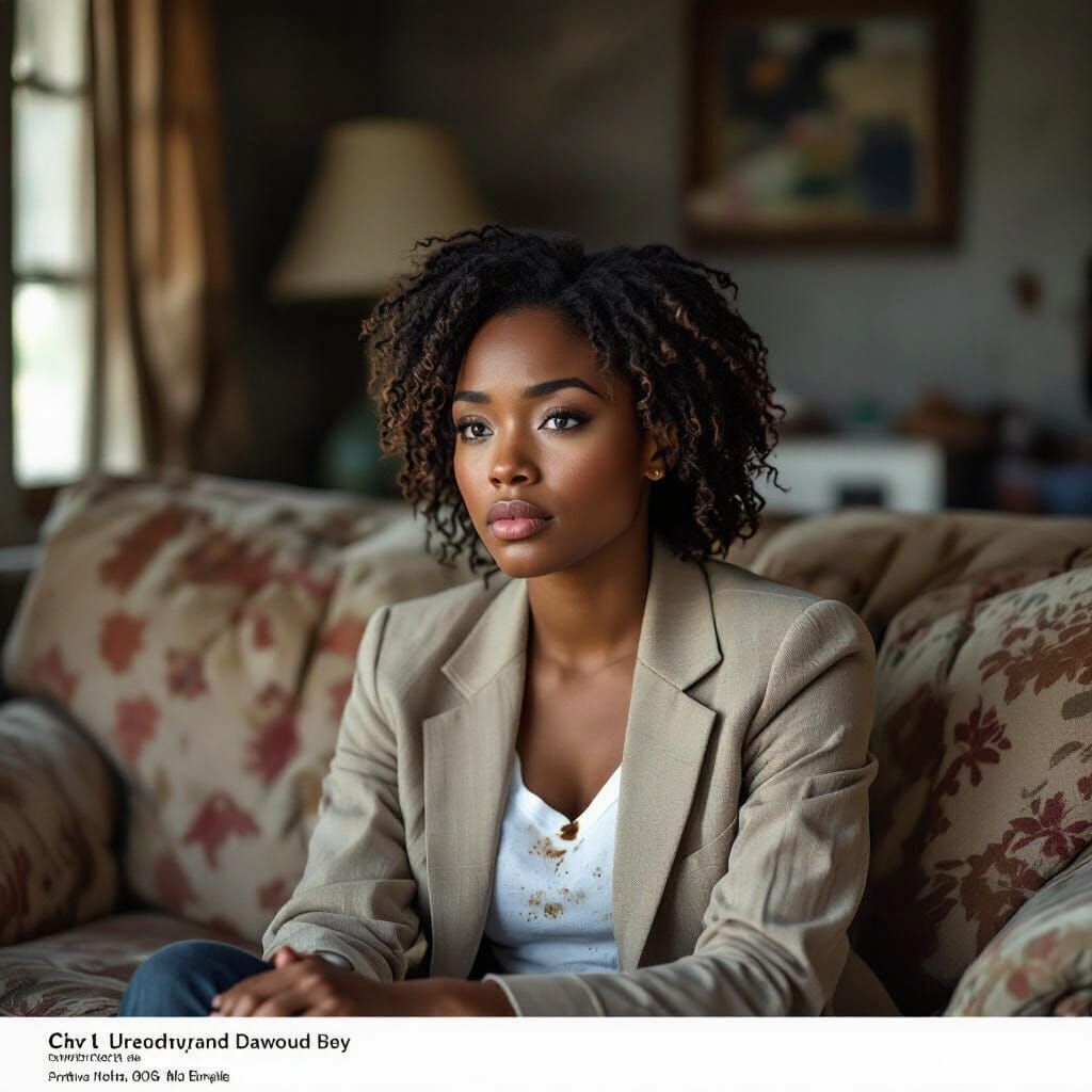 Exhausted Social Worker in Gritty Cinematic Style