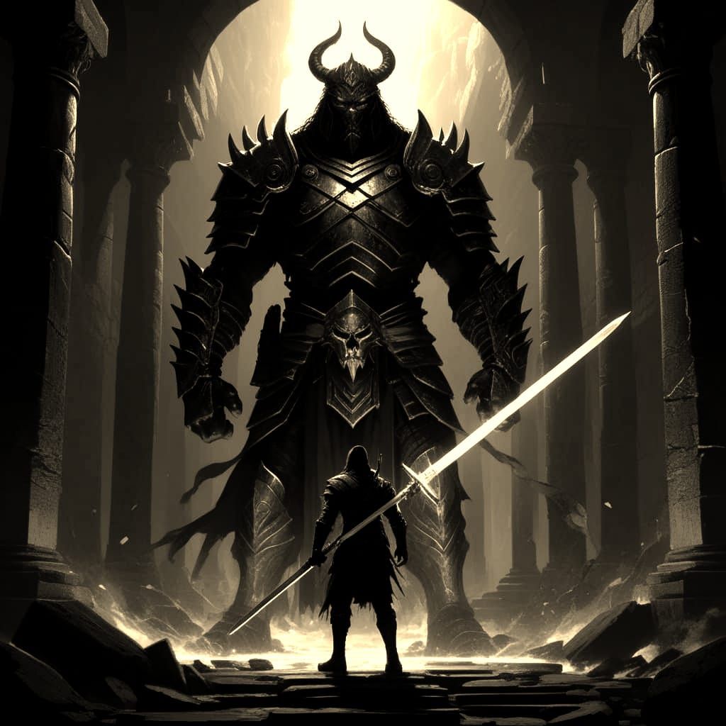 Warrior Slays Demons in Epic Confrontation