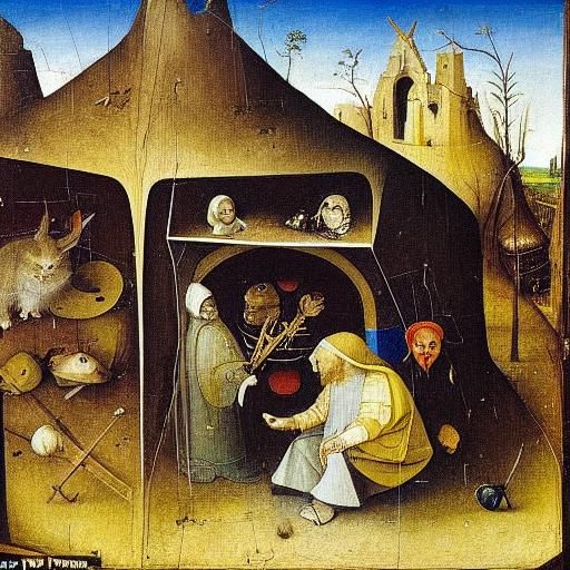 Surreal Rabbit Watches Impending Doom