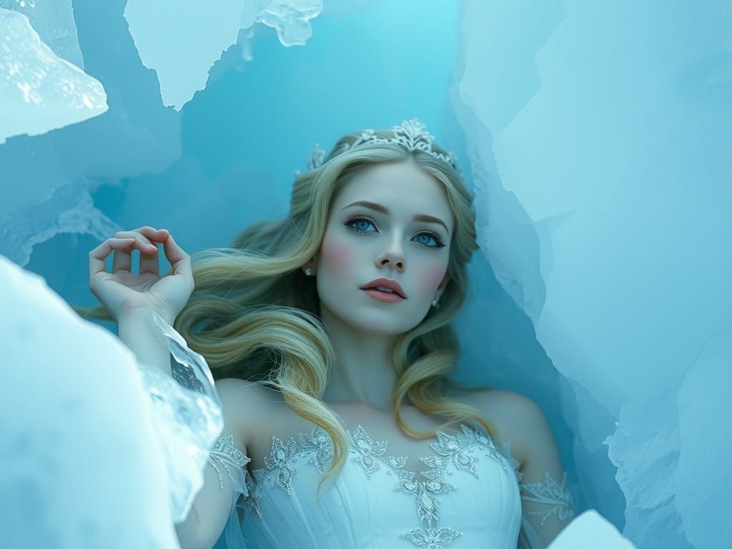 Frost Queen Emerges from Ancient Glacier