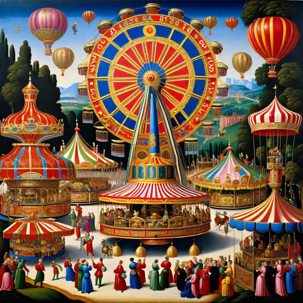 At the medieval fun fair