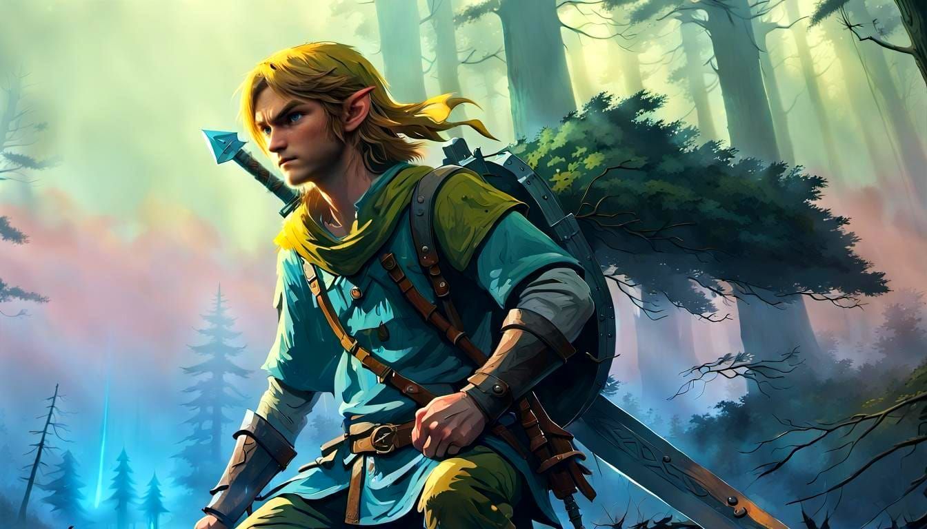 Hyperrealistic Image of Link from Zelda