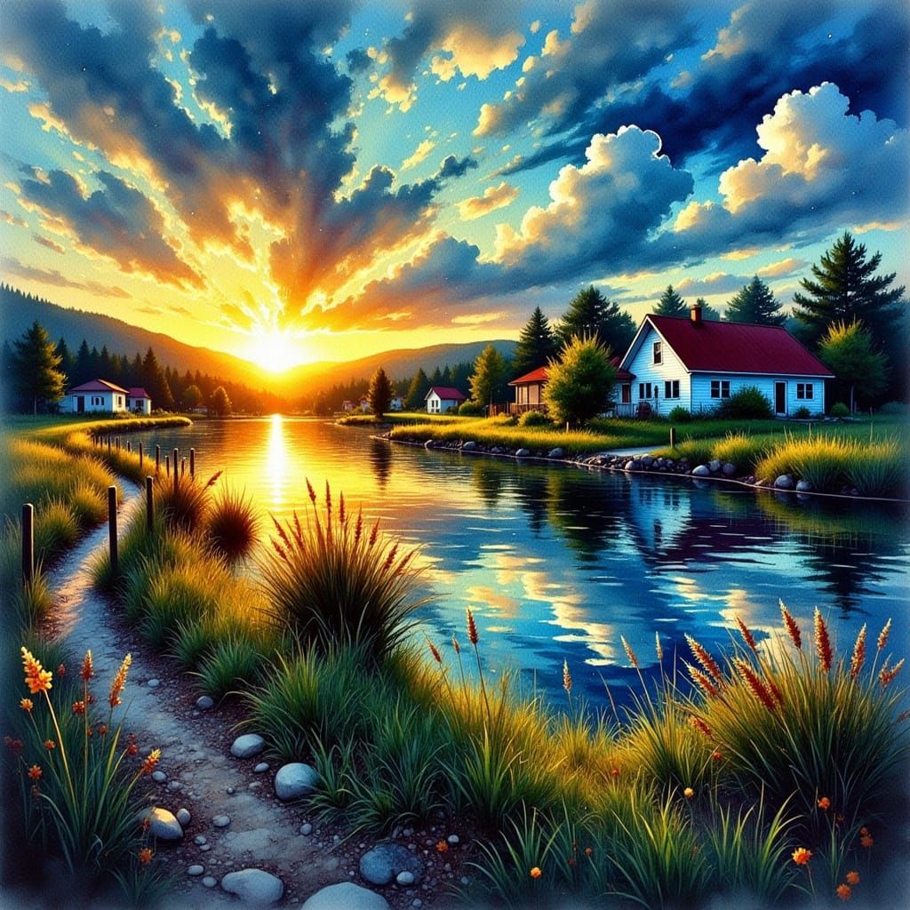 Sunrise whispers hope