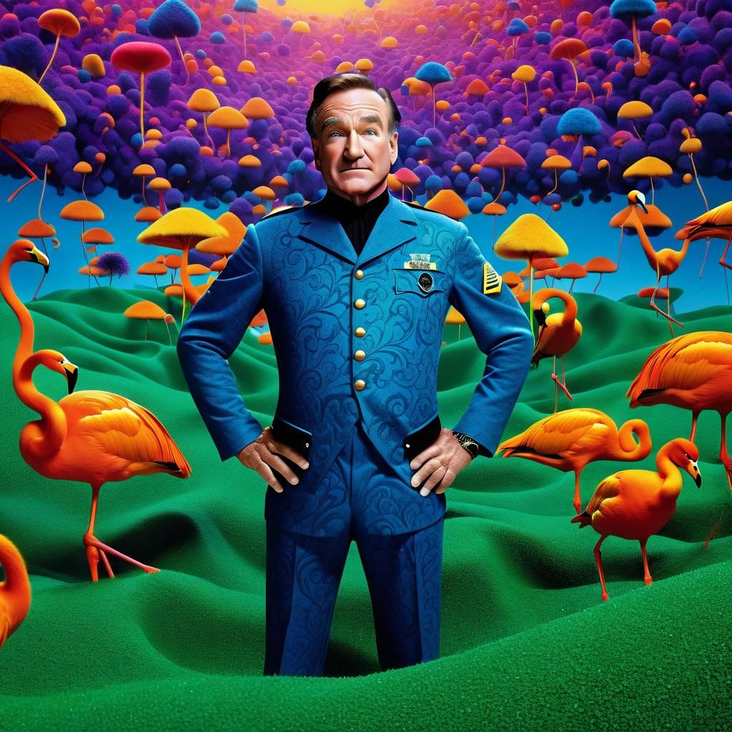 Robin Williams in a Surrealist Photo
