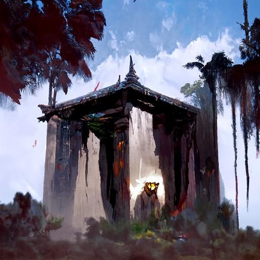 Sinister Ancient Temple in Overgrown Jungle