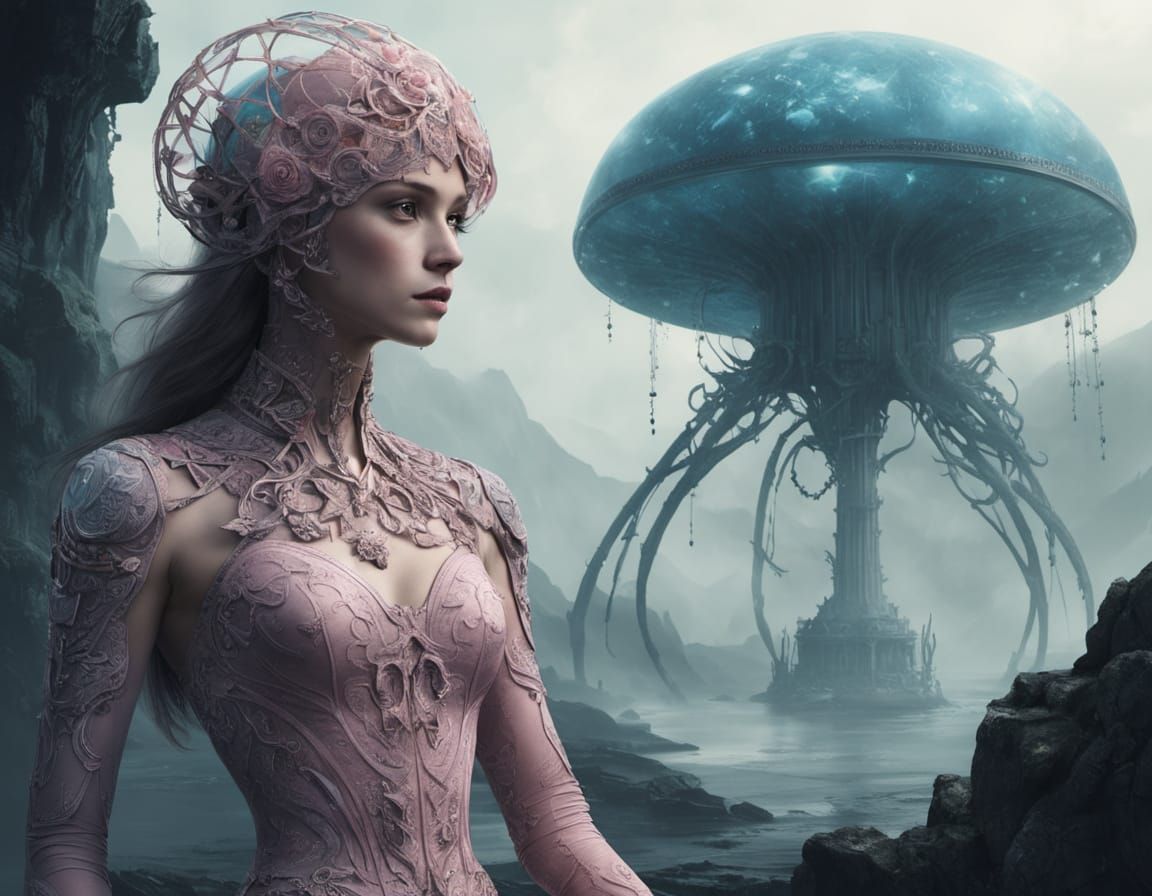 Ancient Norse Village on Overgrown Chasm Edge