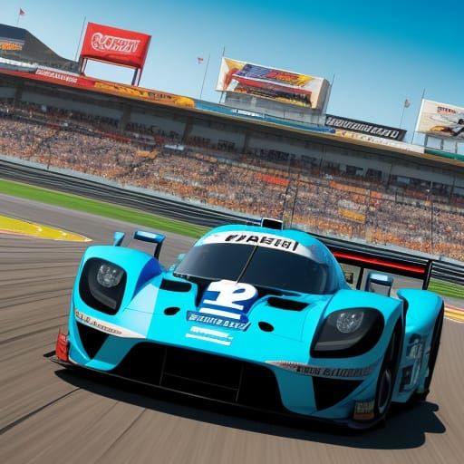 Vibrant Comic Book Art of Racing Action