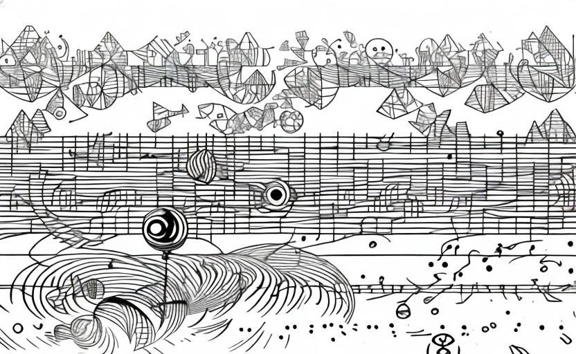 Kaleidoscopic Garden River in Takashi Murakami Style