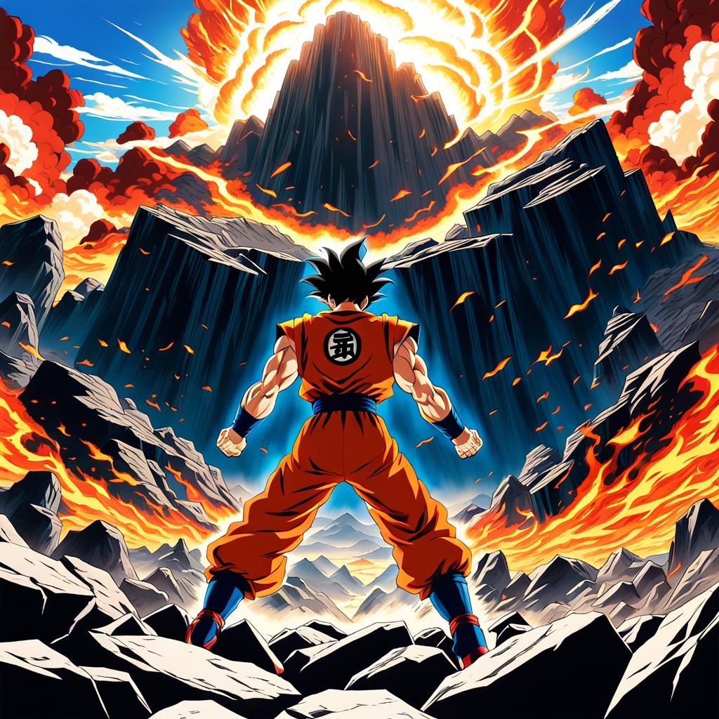 Dragon Ball Z Character in Anime Style