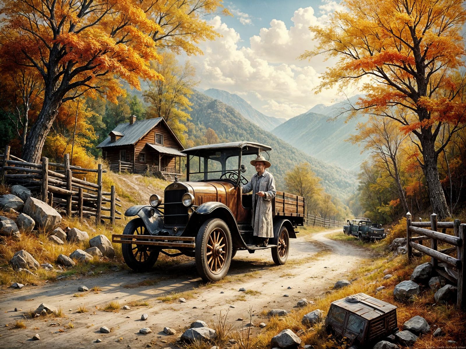 A visit by the County Agent in the Catskills in 1937.