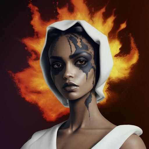 Turbulent Maelstrom Generated by AI