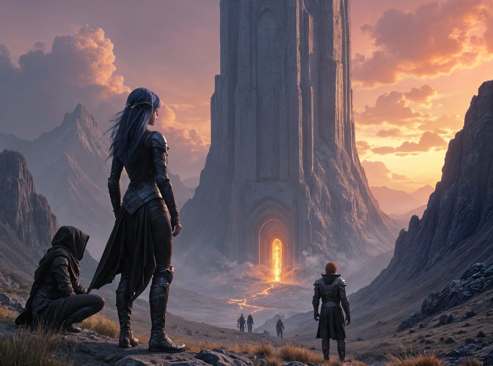 Dark Tower Looms Over Barren Valley