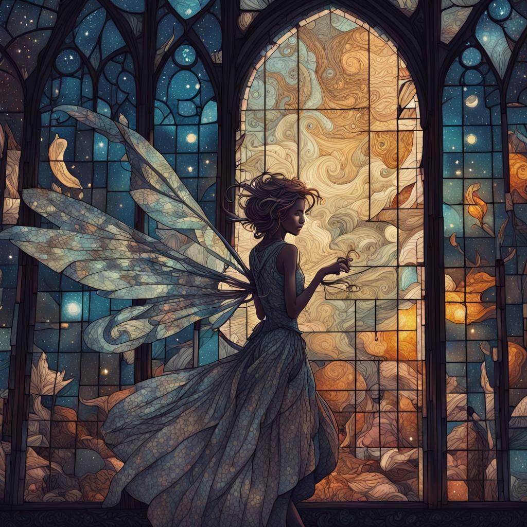 Zombie Fairy's Stained Glass Starry Night Adventure