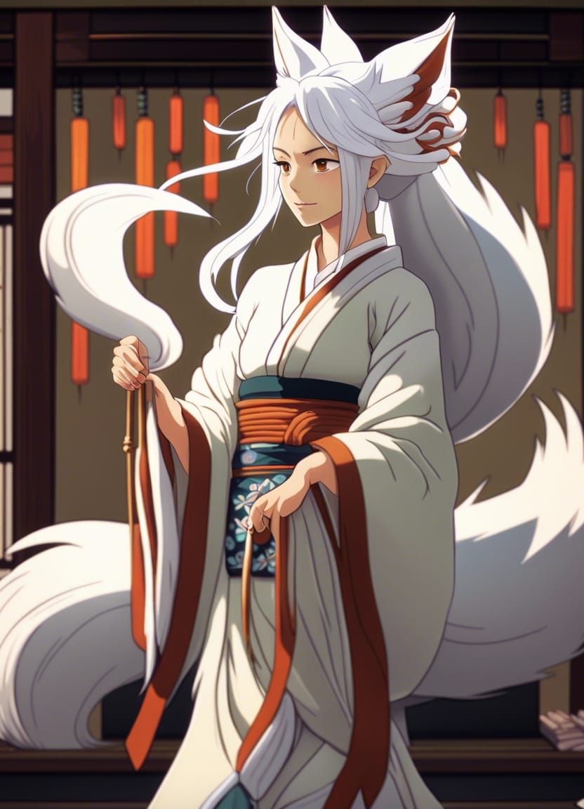 Kitsune in Kimono: Anime Key Visual