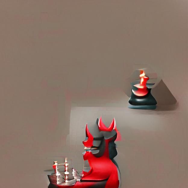 Chess Game Between Good and Evil