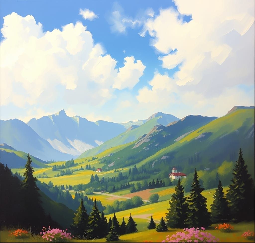 Impressionistic Landscape Painting