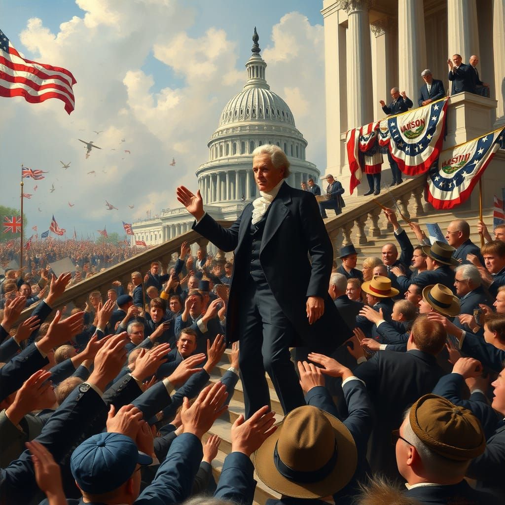 Andrew Jackson's Energetic Inauguration Scene