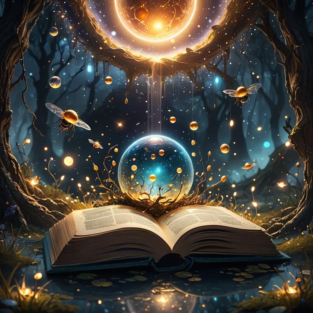 Miniature Universe Emerges from Book: Concept Art