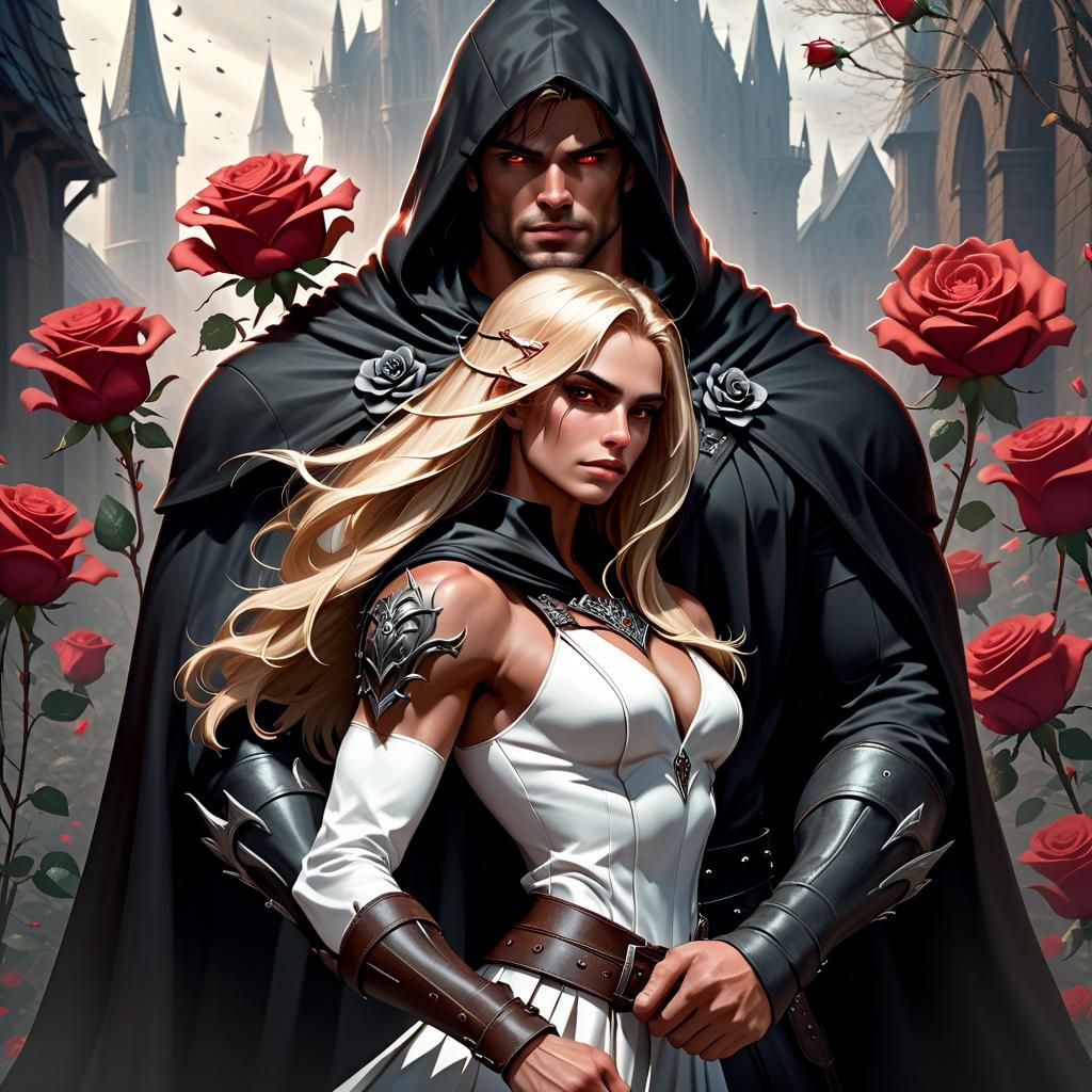 Dark Fantasy Portrait of Man and Woman in 8K