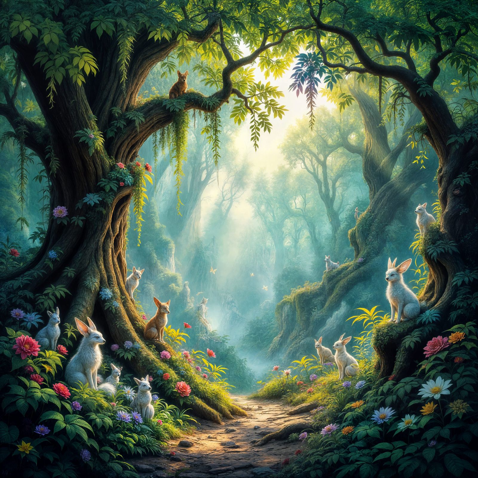 Hyperrealistic Fantasy Art: Intricate Dreamlike Atmosphere