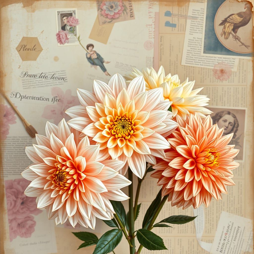 impressionistic, hyperrealistic style, detailed floral still...