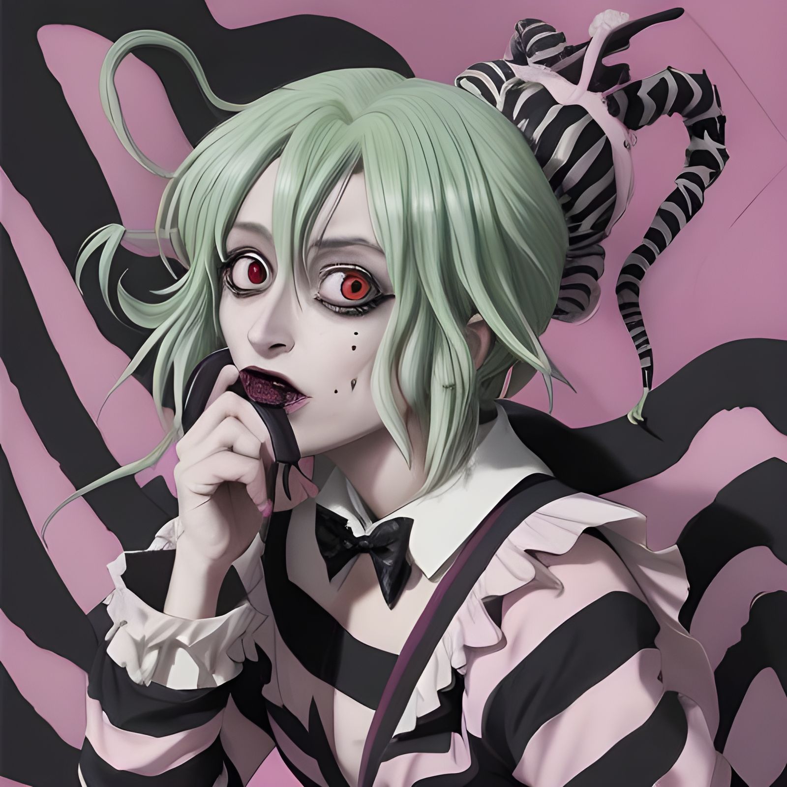 Beetlejuice in Anime Style