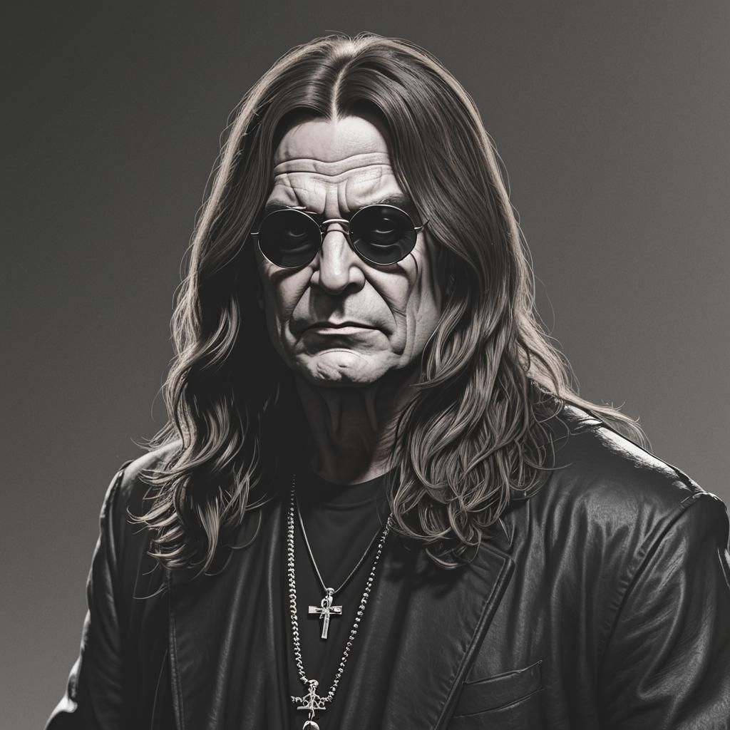 Ozzy Osbourne: 3D Artstation Rendering
