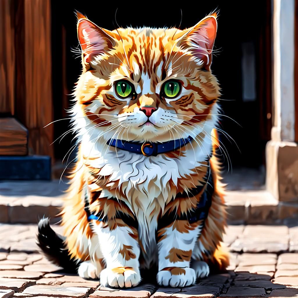 Cute Cat Generated by AI