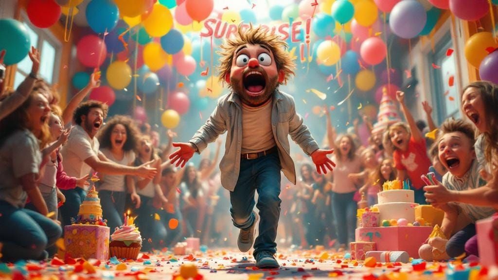 Shock and Surprise in a Vibrant Celebration