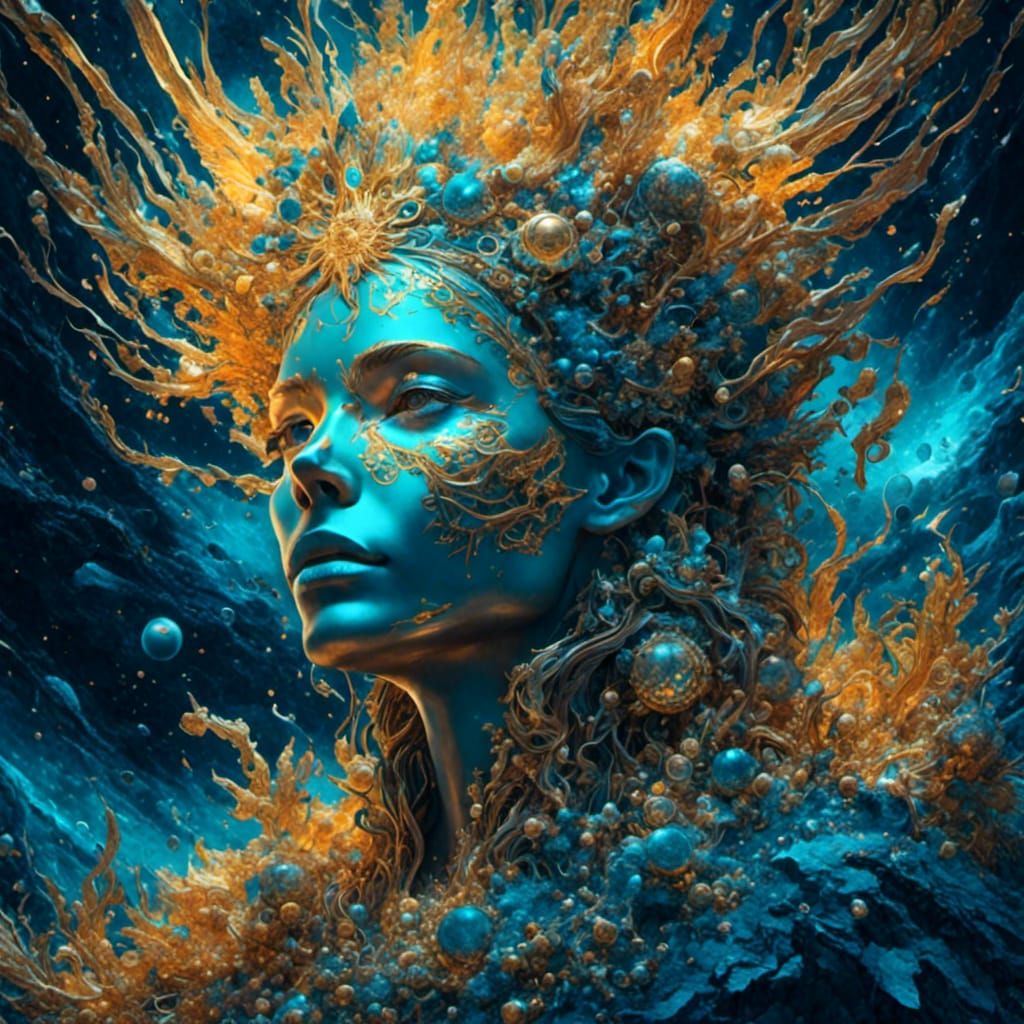 Cosmic Heartbreak: A Holographic Astral Illustration