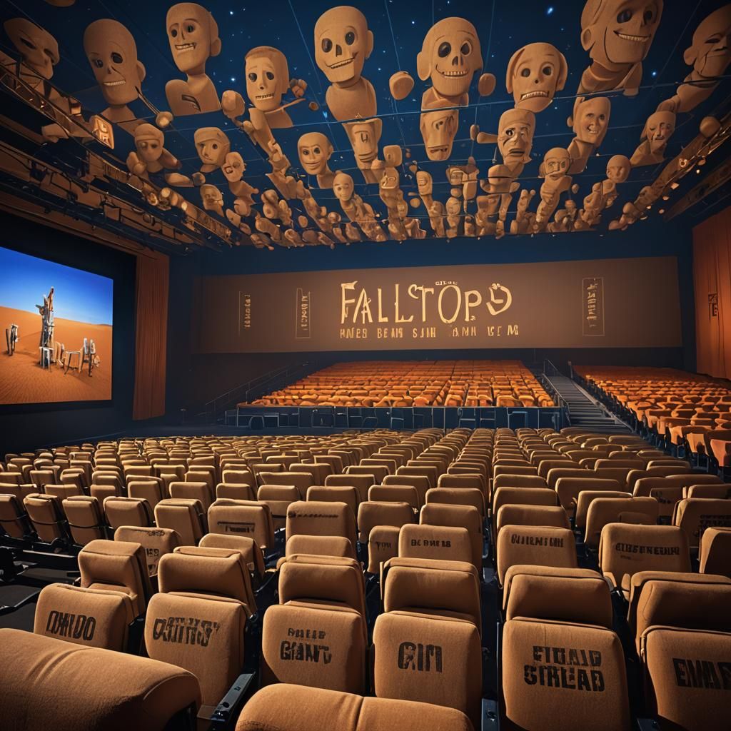 Empty Concert Venue with Sandbag Audience