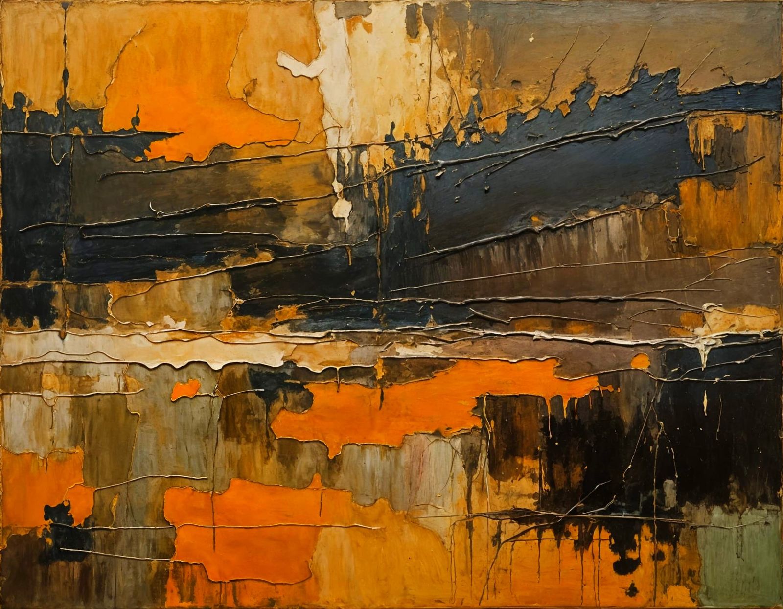 Earth Toned Abstraction at Sundown