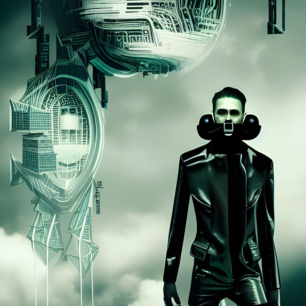 Dystopian Hyperfuturistic Paris Hellscape