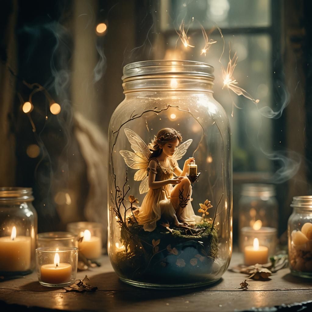 Fairy in a Jar: Cinematic Film Still