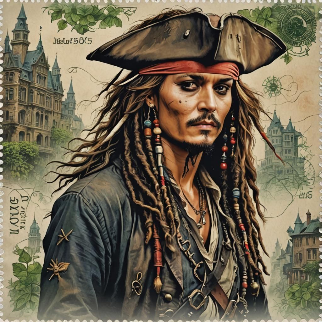 Jack Sparrow - Stamp