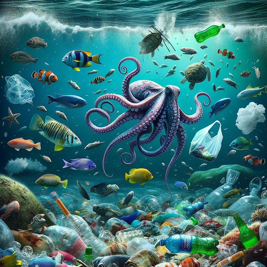 Marine Life Lost in Ocean Pollution