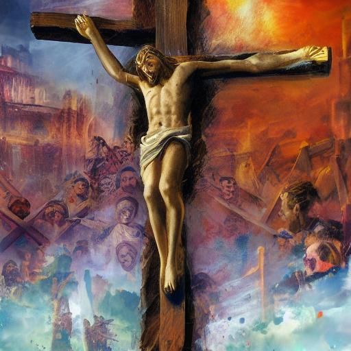 Jesus Christ on the Cross in Wartime Barcelona