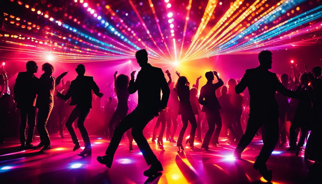 Energetic Disco Nightclub Dance Party Atmosphere